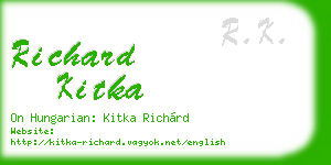 richard kitka business card